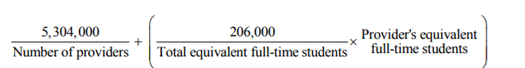 Image detailing the formula for determining the annual RHEP charge