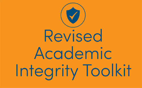Banner with the text: Revised Academic Integrity Toolkit