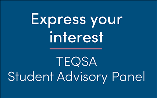 Banner with the text: Express your interest - Student Advisory Panel