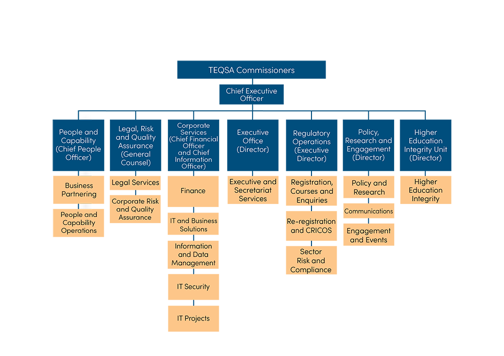 Image of TEQSA organisation structure