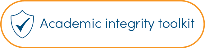 Banner with the text: Academic integrity toolkit